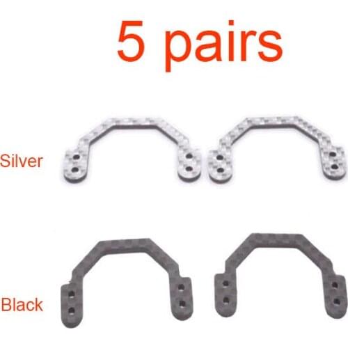 5 Pairs U Shape 1.5mm Carbon Fiber Reinforcing Plates For MS Inner Suspension Chassis Of Tamiya Mini 4WD Racing Car Model