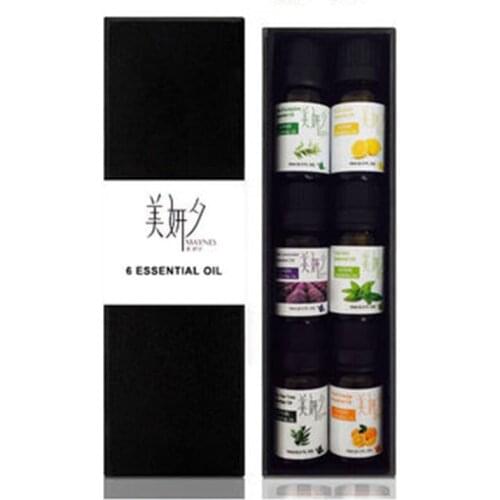 6 bottle/set Pure Plant Essential Oil Hydrating Anti-wrinkle Shrinking Pores Improve Fine Lines Promoting Metabolism Massage Oil