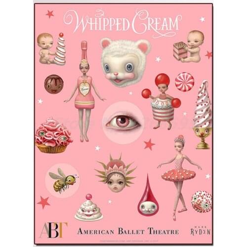 5d Full diamond painting Mark Ryden Whipped Cream picture diamond embroidery Home Decoration Cross stitch Not folding canvas