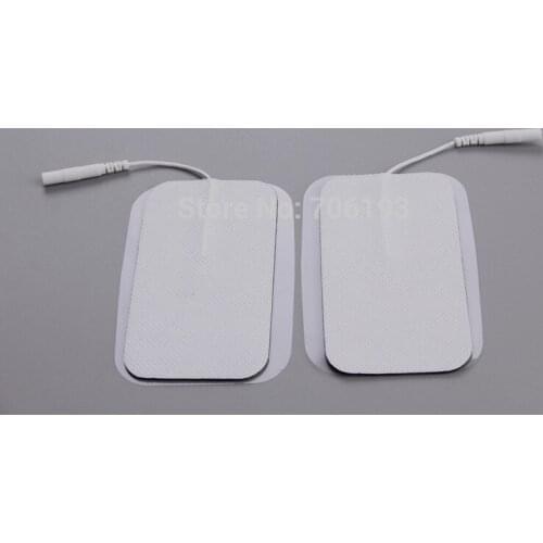 Free Shipping 100pcs/lot 9*5cm Tens EMS Electrode Patches Pads for Slimming Massager Digital Therapy Machine Massager