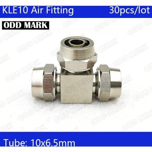 Free shipping 30PCS/LOT Pneumatic Fittings KLE10 Hose Pipe Quick Joint Coupling Connectors Nickel Plated Brass KLE10