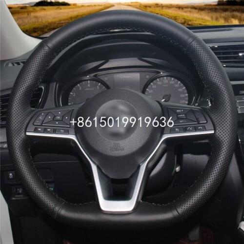 Car Steering Wheel Cover Wrap Cover Car interior decoration For Nissan X-Trail 2017-2019 Qashqai 2018