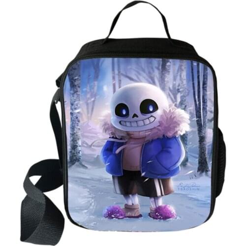 Undertale Kids Cooler Lunch Bag Cartoon Girls Portable Thermal Food Picnic Bags for School Kids Boys Lunch Box Tote