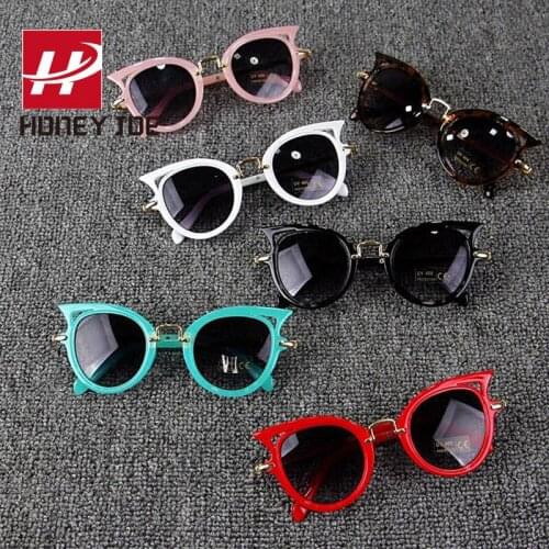 Kids Stylish Cat Eye Sunglasses Shades Eyewear Glasses Outdoor Students Holiday Children Girls Party Travel