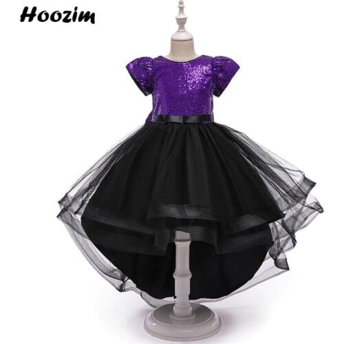 Purple Glitter Sequin Back Bow Tulle Pageant And Red Carpet Dress Girls 6 To 15 Years Backless Evening And Prom Dresses Teens