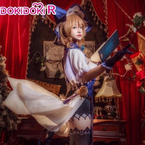 DokiDoki-R Game Genshin Impact Cosplay Lisa Costume Lisa Cosplay Genshin Impact Costume