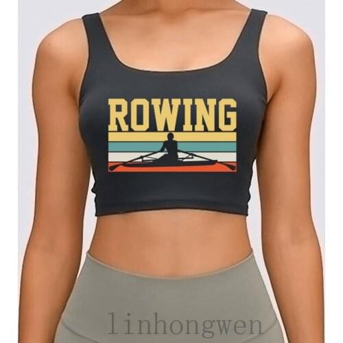 Rowing Women Tank Top Crazy Funny Spring Autumn Normal Normal Personalized S-XL Crop Top