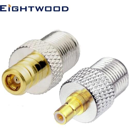 Eightwood SMB to F RG6 Coax Antenna Conversion kit 2pcs Adapter for Satellite Sirius XM Radio