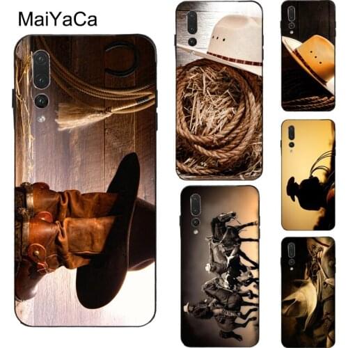 MaiYaCa Cowboy Cowgirl Boots Spur Hat Case For Huawei Honor 10i 9 10 Lite 20 Pro 7A Pro 7C 8A 8C 8S 8X 9X Y7 Y9 Y6 2019 Nova 5T