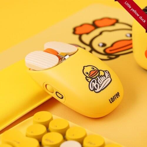 LOFREE/Lofie Little Yellow Duck MAUS Bluetooth Mouse Wireless Home Office Game Cute Mouse，EP115