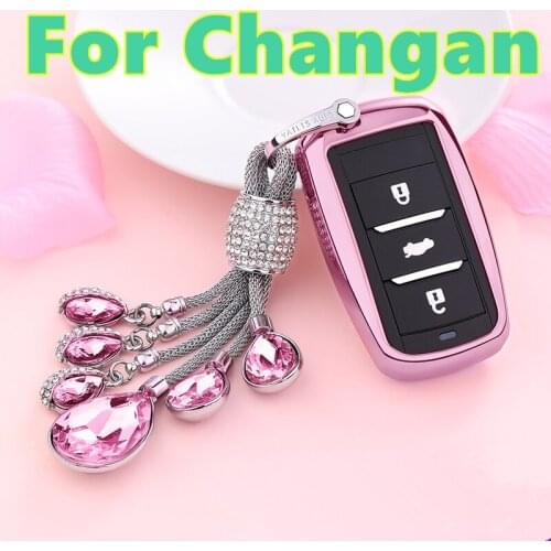 For Changan CS55 CS75 cs35 Car key set colorful key shell key bag pendant gift car decoration accessories