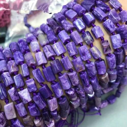 Loose beads pillar charoite 10*6mm 14" for DIY jewelry making FPPJ wholesale beads nature gem stone
