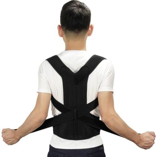 Orthopedic Neoprene Back Straightener Back Support Brace Belt Medical Alloy Bar Posture Corrector Shoulder Spine Girdle Corset