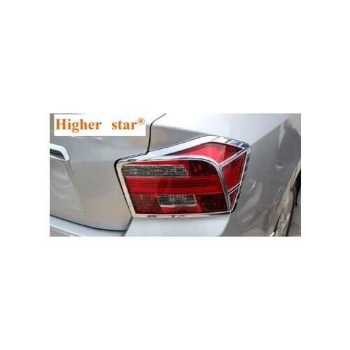 Higher star ABS chrome 2pcs car taillight decoration frame trim cover for Honda City 2009-2014