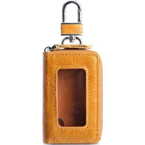 Casual Key Wallet Women Genuine Leather Car Key Holders Housekeeper For Ladies Fashion Multifunctional Home Keychain Case