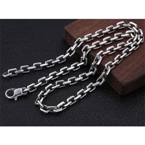 925 Sterling Silver Mens Rolo Chain Necklace Belcher Chains 6mm 18 20 22 24 26 28 30 32 34 36 Inches