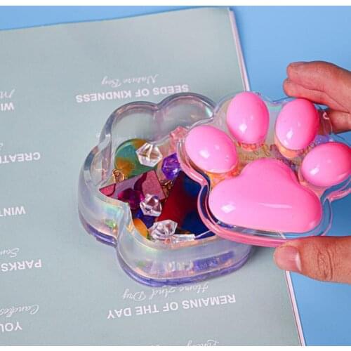 Cat Claw Modeling Silicone Mold Jewelry Box DIY Storage Box Decorative Candy Jewelry Storage Table Placings Silicone Mold