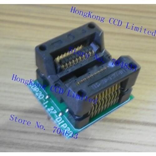SOP20-1.27-DIP20 Programming Block SOIC20 IC Test Socket Adapter Adapter Block ZY301A burning seat
