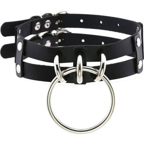 Punk Choker Collar Goth Necklace Big Transparent Straps Chocker Women Girls Trendy Rock Sexy Harajuku Emo Gothic Jewelry