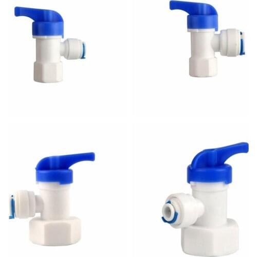 1/4" 3/8'' Pressure Barrel Ball Valve Switch 6.5mm 9.5mm RO Water Filter Fitting Female Thread Hose Pipe Parts