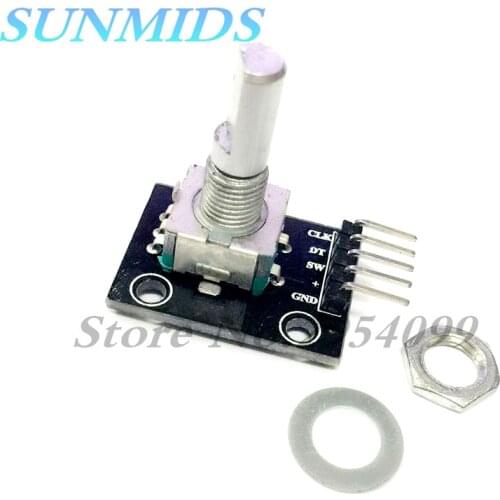 10pcs 360 Degrees Rotary Encoder Module For Arduino Brick Sensor Switch Development Board KY-040 With Pins