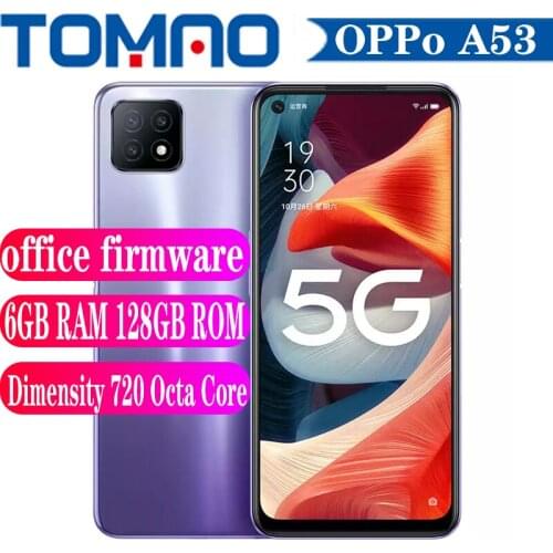 2020 New Original OPPO A53 5G Mobile Phone PECM30 Octa Core Dimensity 720 4GB 6GB RAM 128GB ROM 6.5 inch 90Hz 4040mAh Android 10