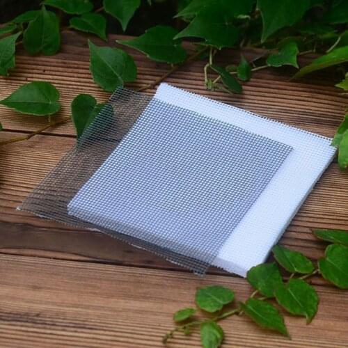 25Pcs Bonsai Tool Pot Mesh Sheet Hole Flowerpot Bottom Net Pest Control Prevent Soil Loss Breathable Gasket White/Black
