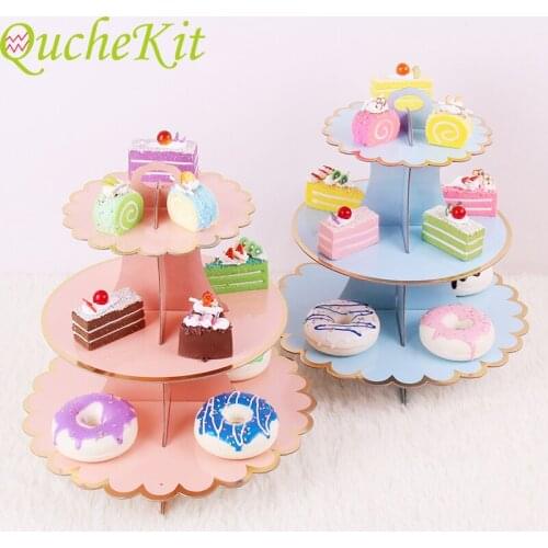 3 Tier Cupcake Stand Paper Cupcake Wrappers Decorations For Wedding Birthday Party Dessert Table Cupcake Tree Stand Display