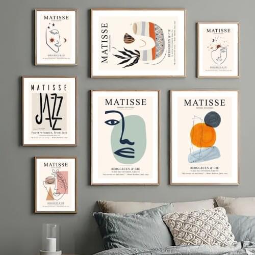 Abstract Figure Meditation Henri Matisse Wall Art Canvas Paintings Nordic Posters Prints Wall Pictures Living Room Home Decor