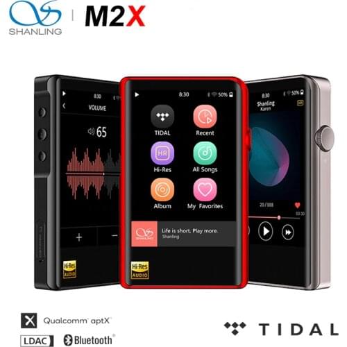 Shanling M2X Dual Bluetooth MP3 Player 32bit /384kHz AptX DLAN DAC Hi-Res HiFi Audio Balanced DSD256 Flac Lossless Music Players