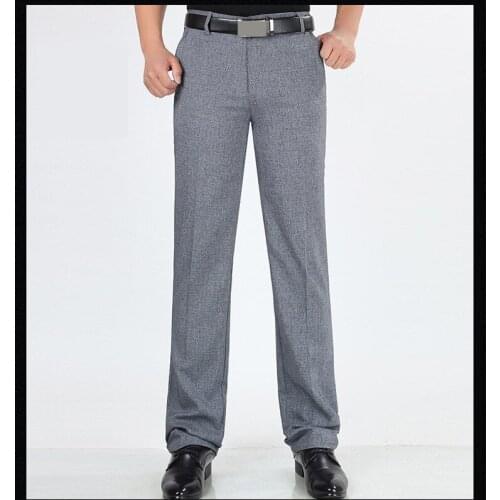 MRMT 2021 Brand Spring Summer Mens Trousers Thin Material Pants for Male Casual High Waist Loose Straight Tube Trouser