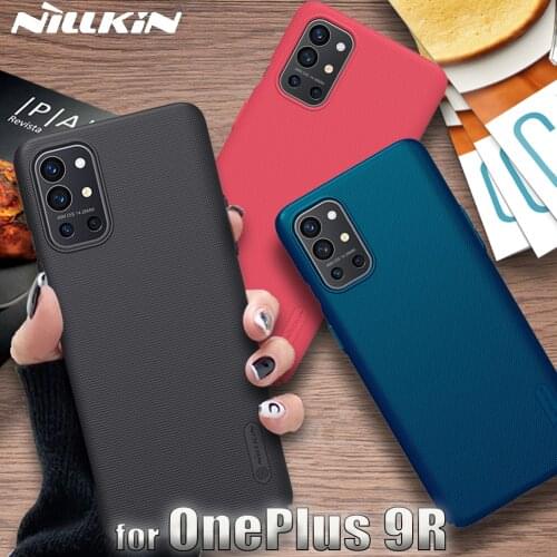 OnePlus 9R Case Casing Nillkin Frosted Shield Hard PC Plastic Shockproof Phone Back Cover for One Plus 9R Coque