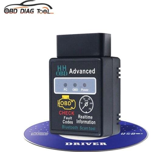 HH OBD Scanner ELM327 V1.5 BT Auto Check Engine Reader Android PC ELM 327 1.5 OBD2 OBDII Interface Diagnostic Tool Free Ship