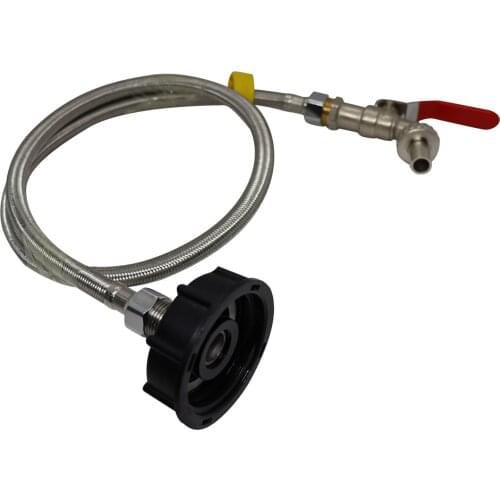 Long Hose IBC Outlet Tap Tank Water Tap Brass Faucet Thread Connector Adapter Ton Barrel Switch With Hose For Garden Irrigation