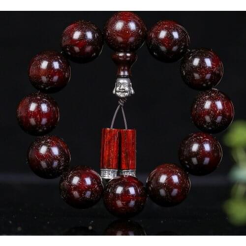 Indian leaflet rosewood full of Venus string 2.0 old material 12 men 20mm bracelet bracelet Buddha beads gift wooden collection