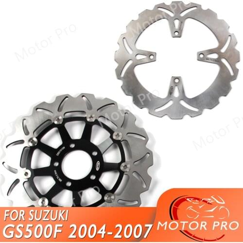 Front Rear Brake Disc Disk Rotor Kit For SUZUKI GS E 500 GS500E 1989 - 2003 2000 2001 / GS F 500 GS500F 2004 2005 2006 2007