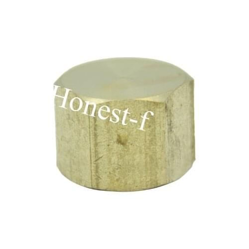 Lead Free Brass Pipe Cap Fittings 3/4" Female NPT Air Fuel Water