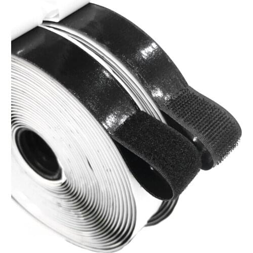 1Meter Strong adhesive Velcro Adhesive Sticker Velcros Nylon Self Adhesive Hook &Loop Tape With Gue Fabric Tape For Sewing Home