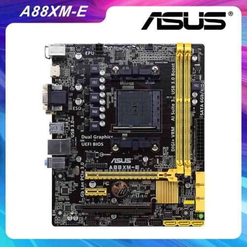 A88XM-E For ASUS Desktop Used Motherboard Socket FM2 FM2+ DDR3 32GB USB3.0 SATAIII original pc motherboard amd A88 PCI-E X16