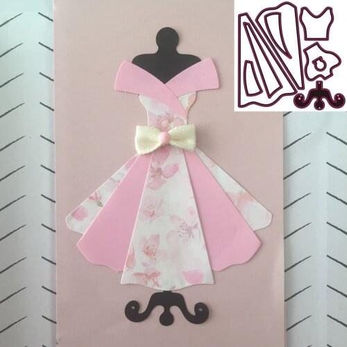 New princess dress Metal cutting Die scrapbook Decoration embossed Photo album Decoration Card making DIY Handicrafts