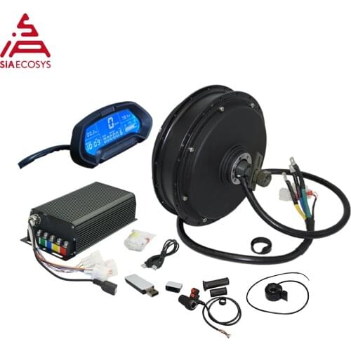 New Arrival SiAECOSYS QSMOTOR V3TI V3I 3000W 72V 70kph Hub Motor With SIA7230 Controller And Kits For Electric Bike