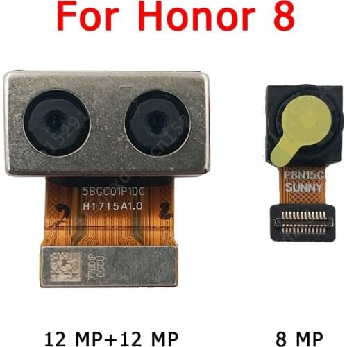 Original Front and Rear Back Camera For Huawei Honor 8 Main Facing Camera Module Flex Replacement Spare Parts