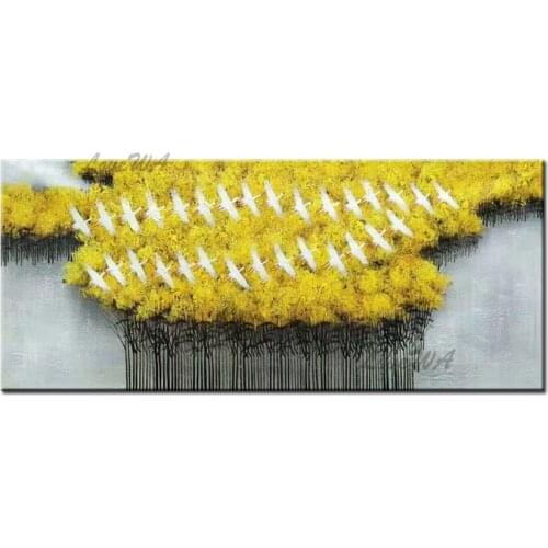 Forest Scenery Canvas Oil Painting Decorative Items Tree Modern Paintings Art Wall Pictures Large Unframed Art For Living Room