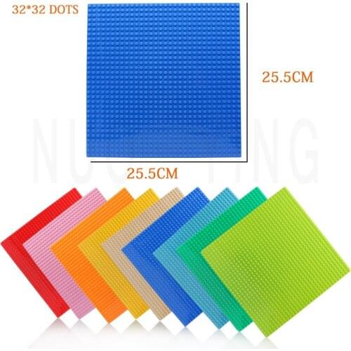 Building Block Baseboard Construction Diy Toy City Size Classic Dot Baseboard Plastic Building Block Baseboard Toy