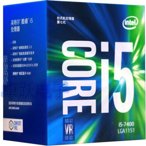 Intel Core i5 7 series Processor I5 7400 I5-7400 Boxed processor CPU LGA 1151-land FC-LGA 14 nanometers Quad-Core free shipping