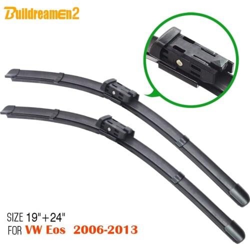 Buildreamen2 Soft Rubber Auto Windshield Wiper Car Windscreen Wiper Blades For Volkswagen Eos 2006-2013