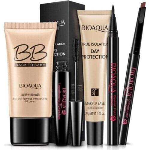 Brand New makeup set,Fashion cosmetics kit,Flawless BB Cream,WaterProof Magic Casmara,Charming Eyeliner pencil,Natural Eyebrow