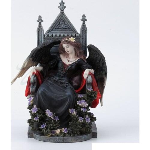 WU CHEN LONG European Creative Flower Angel Art Sculpture Hana no Ko Lunlun Figurine Resin Crafts Decorations For Home R3727
