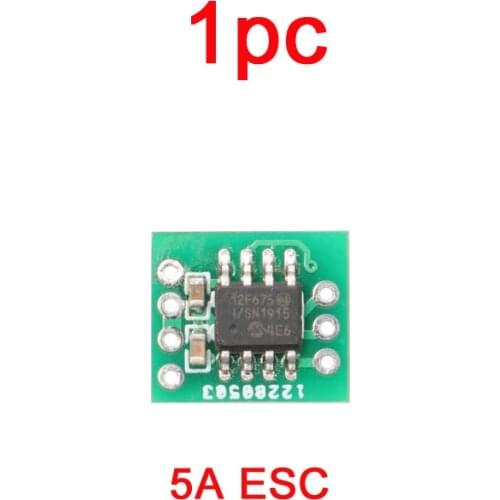 1pc Ultralight 5A Current One-Way Brushed ESC 3.3V-4.2V Receiver Motor Mini Electronic Speed Controller for RC Airplane Model