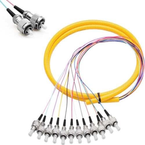 12 Strand 9/125 Fiber Optic Pigtail 1.5m FC/UPC Single Mode